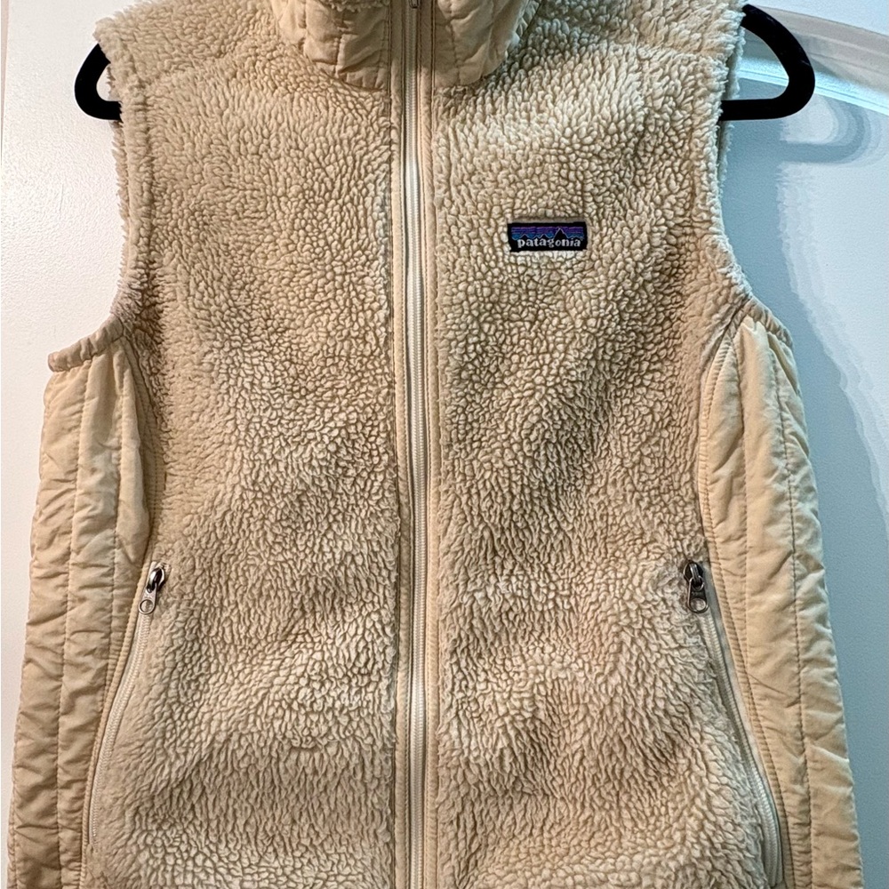 Patagonia Cream Fleece Vest